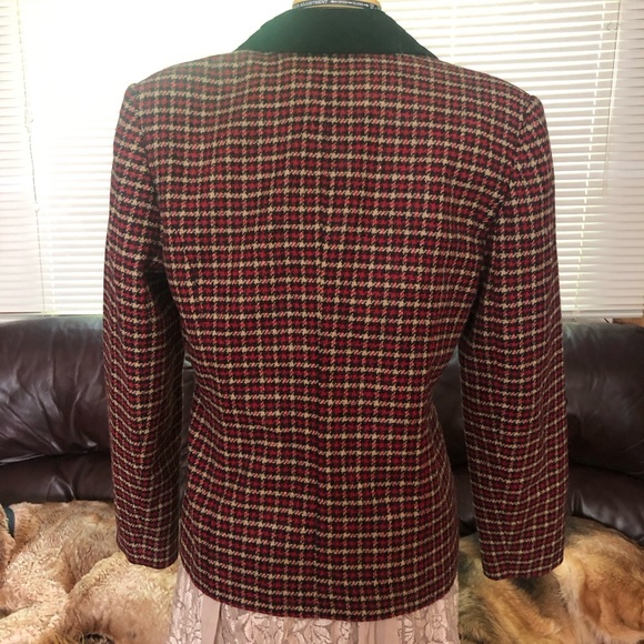 Vintage Plaid Wool Blazer - Picture 11 of 14